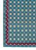 alhambra blue wool flat weaves Rug - Corner alhambra blue wool flat weaves Rug - Corner