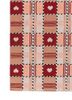 alhambra red and orange wool flat weaves Rug - Corner alhambra red and orange wool flat weaves Rug - Corner