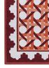 alhambra red and orange wool flat weaves Rug - Corner alhambra red and orange wool flat weaves Rug - Corner