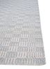 abrash grey and black wool flat weaves Rug - Corner