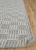 abrash grey and black wool flat weaves Rug - Corner abrash grey and black wool flat weaves Rug - Corner