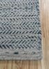 abrash blue wool flat weaves Rug - Corner abrash blue wool flat weaves Rug - Corner