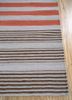 indusbar red and orange wool flat weaves Rug - Corner indusbar red and orange wool flat weaves Rug - Corner