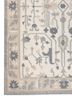 bedouin ivory wool flat weaves Rug - Corner