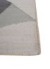 checkers ivory wool flat weaves Rug - Corner checkers ivory wool flat weaves Rug - Corner
