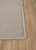 checkers grey and black wool flat weaves Rug - Corner