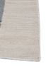 checkers grey and black wool flat weaves Rug - Corner