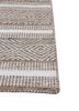 abrash beige and brown wool flat weaves Rug - Corner