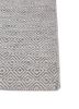 abrash grey and black wool flat weaves Rug - Corner