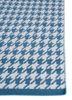 alhambra blue wool flat weaves Rug - Corner
