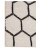 indusbar ivory wool and viscose flat weaves Rug - Corner indusbar ivory wool and viscose flat weaves Rug - Corner