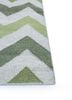 indusbar green wool and viscose flat weaves Rug - Corner indusbar green wool and viscose flat weaves Rug - Corner