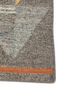 indusbar grey and black wool and viscose flat weaves Rug - Corner