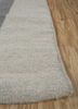 checkers ivory wool and viscose flat weaves Rug - Corner