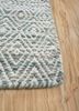 abrash multi wool and viscose flat weaves Rug - Corner