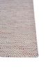 abrash blue wool and viscose flat weaves Rug - Corner