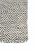 abrash blue wool and viscose flat weaves Rug - Corner