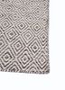 abrash grey and black wool and viscose flat weaves Rug - Corner