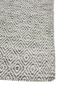 abrash grey and black wool and viscose flat weaves Rug - Corner