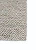 abrash green wool and viscose flat weaves Rug - Corner