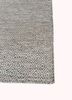 abrash green wool and viscose flat weaves Rug - Corner