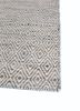 abrash beige and brown wool and viscose flat weaves Rug - Corner abrash beige and brown wool and viscose flat weaves Rug - Corner