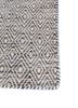 abrash beige and brown wool and viscose flat weaves Rug - Corner