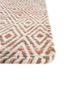 abrash red and orange wool and viscose flat weaves Rug - Corner