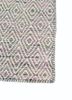 abrash pink and purple wool and viscose flat weaves Rug - Corner abrash pink and purple wool and viscose flat weaves Rug - Corner