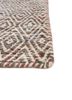 abrash red and orange wool and viscose flat weaves Rug - Corner
