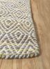 abrash red and orange wool and viscose flat weaves Rug - Corner