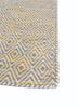 abrash green wool and viscose flat weaves Rug - Corner