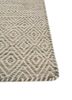 abrash blue wool and viscose flat weaves Rug - Corner