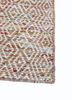 abrash pink and purple wool and viscose flat weaves Rug - Corner abrash pink and purple wool and viscose flat weaves Rug - Corner