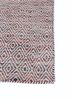 abrash pink and purple wool and viscose flat weaves Rug - Corner