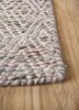 abrash beige and brown wool and viscose flat weaves Rug - Corner abrash beige and brown wool and viscose flat weaves Rug - Corner