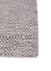 abrash red and orange wool and viscose flat weaves Rug - Corner