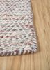 abrash blue wool and viscose flat weaves Rug - Corner abrash blue wool and viscose flat weaves Rug - Corner