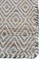 abrash blue wool and viscose flat weaves Rug - Corner abrash blue wool and viscose flat weaves Rug - Corner