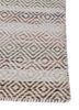 abrash blue wool and viscose flat weaves Rug - Corner abrash blue wool and viscose flat weaves Rug - Corner
