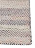 abrash blue wool and viscose flat weaves Rug - Corner