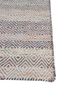 abrash blue wool and viscose flat weaves Rug - Corner
