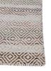 abrash blue wool and viscose flat weaves Rug - Corner