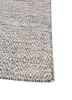 abrash grey and black wool and viscose flat weaves Rug - Corner abrash grey and black wool and viscose flat weaves Rug - Corner