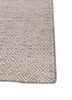 abrash blue wool and viscose flat weaves Rug - Corner