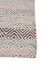 abrash blue wool and viscose flat weaves Rug - Corner abrash blue wool and viscose flat weaves Rug - Corner