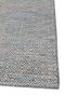 abrash blue wool and viscose flat weaves Rug - Corner