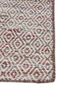 abrash red and orange wool and viscose flat weaves Rug - Corner abrash red and orange wool and viscose flat weaves Rug - Corner