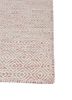 abrash red and orange wool and viscose flat weaves Rug - Corner