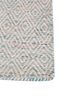 abrash blue wool and viscose flat weaves Rug - Corner abrash blue wool and viscose flat weaves Rug - Corner